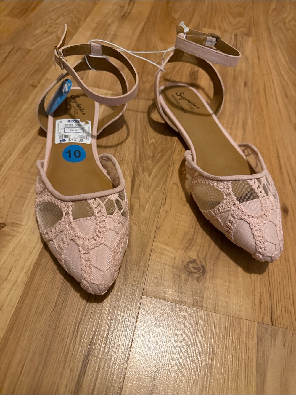 light pink sandals